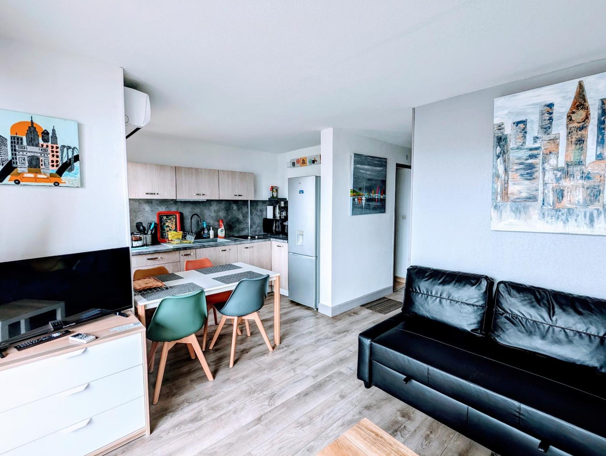 T2 Climatisé Vue Sur Mer, Wifi, Piscine Et Parking Sète